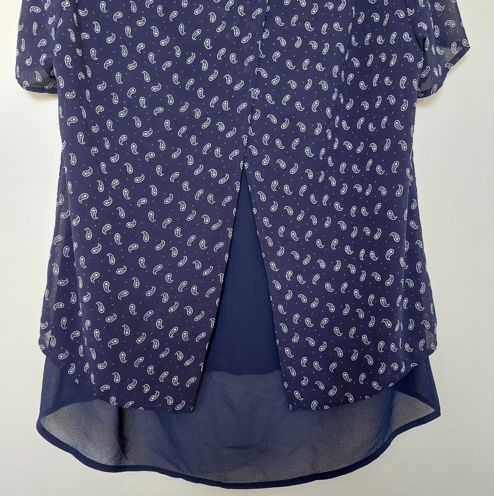 Michael Kors NWT short sleeve blouse size P/L - Picture 10 of 14